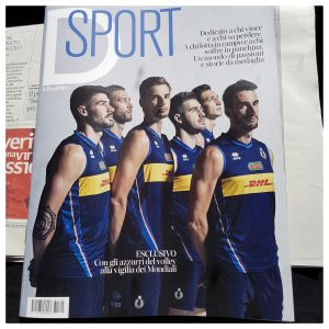 La copertina di D, allegato a la Repubblica del 25 agosto interamente dedicato allo sport