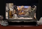 Il bozzetto della scenografia romana di Cats